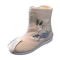 Kids Rubber Boots for Boys Boys Cloth Shoes Children Embroidered Shoes Boys Toddlers Boots for Boys