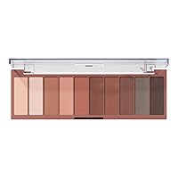 e.l.f. Perfect 10 Eyeshadow Palette, Ten Ultra-pigmented Nude, Matte Shades, Blendable Formula, Vegan & Cruelty-free, Nude Mood (Packaging May Vary)
