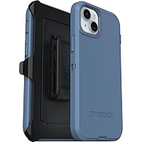 OtterBox Defender Case for iPhone 15 Plus/iPhone 14 Plus, Shockproof, Drop Proof, Ultra-Rugged, Protective Case, 5X Tested to Military Standard, Blue