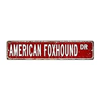 American Foxhound Kids Room Home Decor Wall Art Decal Wild Animal Lover Playing Hunter Self-Adhesive Wall Decal for Teen Room Nursery Bottles Furniture Vinyl 22in