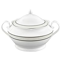 Lorren Home Trends Porcelain 4.25 Qt. Souptureen w/Lid Sirena