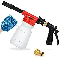 Ohuhu Car Wash Foam Gun for Garden Hose, Car Wash Soap Sprayer with 3/8