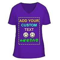 Custom Personalized Bella Women's V-Neck Tee - Printed Text - Your Design Here
