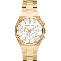 Michael Kors Lennox Men's Chronograph Quartz Watch with Stainless Steel or Leather Strap
