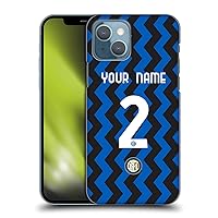 Head Case Designs Officially Licensed Custom Customized Personalized Inter Milan Home 2020/21 Crest Kit Hard Back Case Compatible with Apple iPhone 13