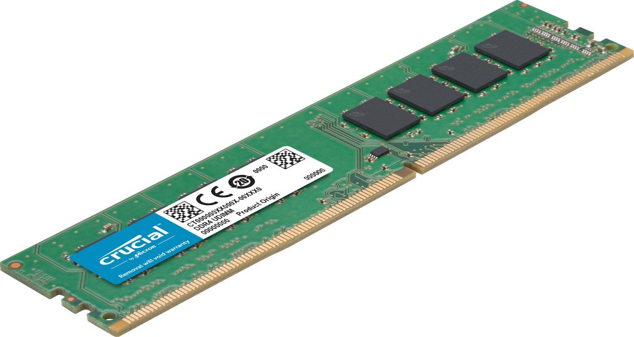 Crucial RAM 4GB DDR4 2400 MHz CL17 Desktop Memory CT4G4DFS824A Green/Black