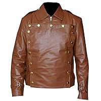 The Rocketeer Cosplay Billy Campbell Cliff Mens Formal Wear Genuine Lambskin Leather Stunt Pilot Jacket