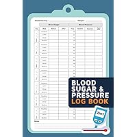 Blood sugar and Blood Pressure Log Book: Daily Pocket Size Diabetes & BP Journal for Diabetics to Monitor Health | Doctor appointments and Room for Notes | 2 Years Weekly Tracker