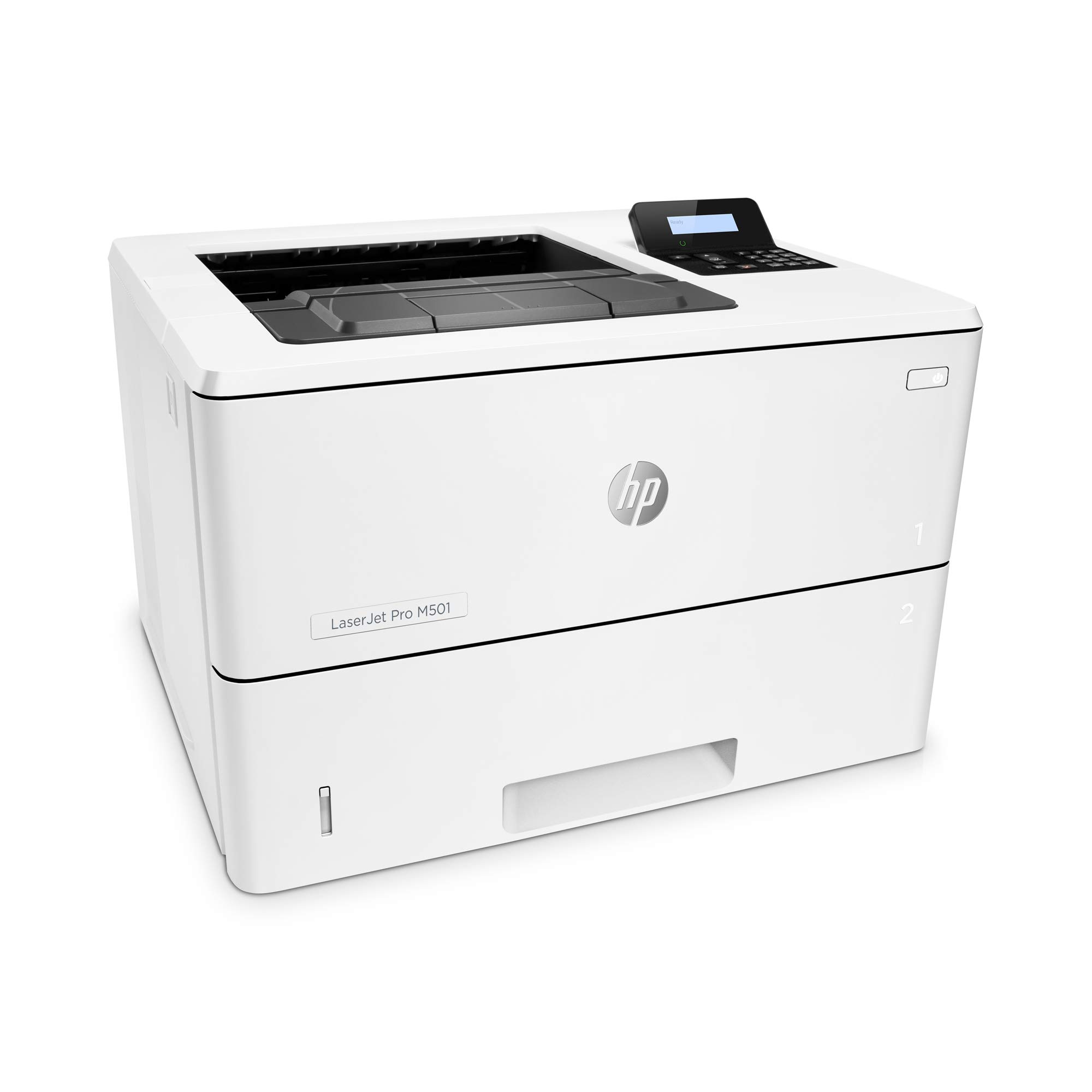 HP LaserJet Pro M501dn Monochrome Printer with built-in Ethernet & 2-sided printing (J8H61A), Light Gray