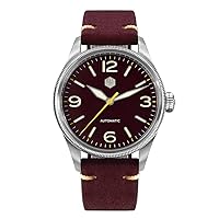 San Martin SN033G 38.5mm Retro Men Pilot Watch Carved Coin Bezel YN55 Automatic Mechanical Sapphire Glass Wristwatches