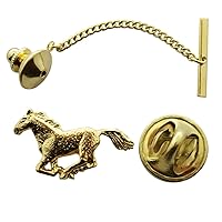 Horse Tie Tack ~ 24K Gold ~ Tie Tack or Pin - 24K Gold Plated