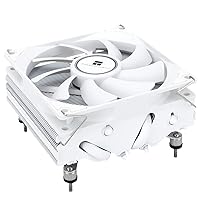 Thermalright AXP90-X53 White Low Profile CPU Air Cooler, 53mm Height, TL-9015W Slim PWM CPU Fan, AGHP 3.0 Technology, ITX Heatsink Cooler, for AMD:AM4 AM5/Intel 1150/1151/1155/1156/1200/1700