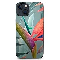 iPhone13 Plant Bird of Paradise Phone Case Case for iPhone 13 Series, Shockproof Protective Phone Case Slim Thin Fit Cover Compatible with iPhone, iPhone13