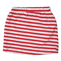 Petitebella Red White Stripes Cotton Skirt Girl 1-8y