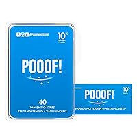 POOOF! Easy-to-Use Teeth Whitening Strips | Effective Whitening | No Discomfort | Long-Lasting Adhesion | 20 Treatments