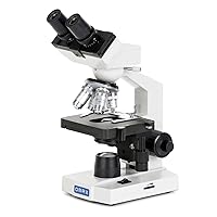 OMAX 40X-2000X Lab LED Binocular Compound Microscope with Double Layer Mechanical Stage and Coaxial Coarse/Fine Focusing Knob