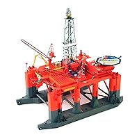 DLY Decoration 1/400 Scale Oil Drilling Platform Model Paper Model for Boys Girls Adults (Unassembled Kit)