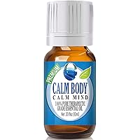 Healing Solutions Calm Body, Calm Mind Blend Essential Oil - 100% Pure Therapeutic Grade - 10ml