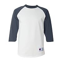Champion Men's Contrast Raglan Sleeve Baseball T-Shirt