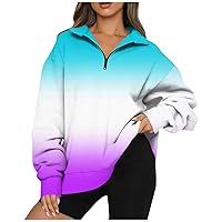 Oversized Hoodie For Women Camo Women's Casual Fashion Long Sleeve Print Oversize Zip Sweatshirt