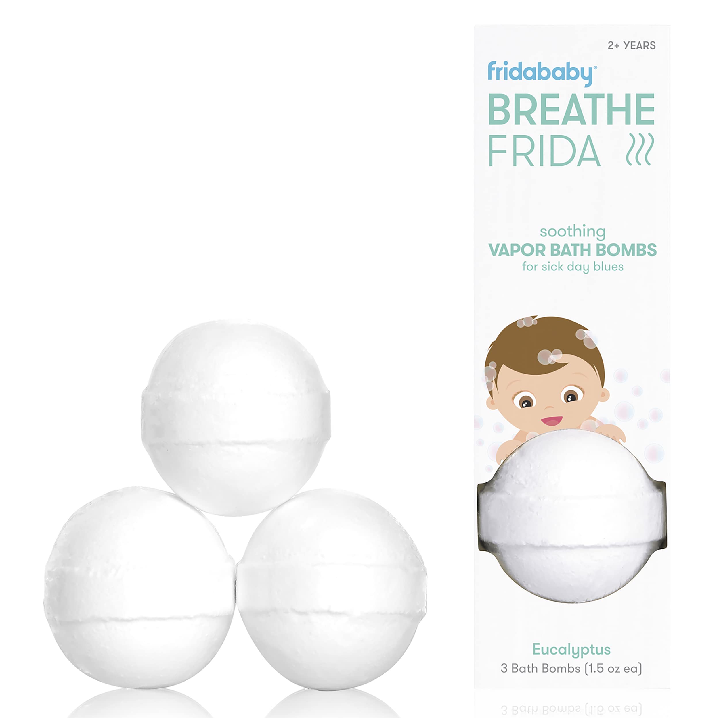 FridaBaby Natural Sleep Vapor Bath Drops for Bedtime Wind Down by Frida Baby, White & Breathefrida Vapor Bath Drops & Natural Vapor Bath Bombs, 3 Count