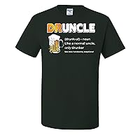 Funny Drunk Uncle Definition for Drunkle: Normal But Drunker Graphic Mens T-Shirts
