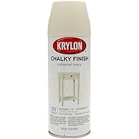 Krylon SW4108 Colonial Ivory, Spray Paint, Chalky Finish, 12 Oz, 12 Ounce (Pack of 1)