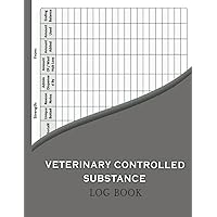 Veterinary Controlled Substance Log Book: A Record Book for Veterinarians to Keep and Register Controlled Drugs and Substances for Patients Medication Usage, List of Controlled .