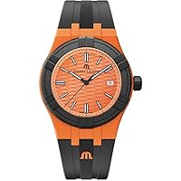 Maurice Lacroix AIKON #Tide Orange Black 40mm Swiss Quartz Watch AI2008-50050-300-0