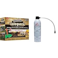 Spectracide Terminate Termite Detection & Killing Stakes, 15-Count, 6-Pack & BASF 805571 Termidor Foam Termiticide/Insecticide for Insects
