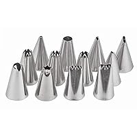 Pearl Metal D-4665 EE Sweets Stainless Steel Piping Tips, Set of 12