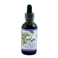 Herb Lore Iron Tonic - 2 fl oz - Baby & Toddler Iron Supplement - Liquid Iron Drops for Infants, Toddlers & Kids - Alcohol Free