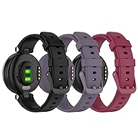 Wristands Compatible with Garmin Lily,Soft Silicone Watch Band Strap Replacement for Garmin Lily GPS Smartwatch (No Tracker)