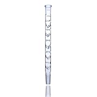 Glass Fractional Column Vigreux with 24/40 Joints 200mm in Indentation Length Lab Glass Condenser for Apparatus in Organic Chemsitry