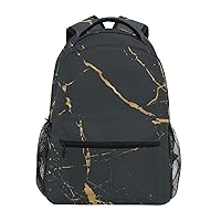 ALAZA Dark Grey Marble Backpack for Women Men,Travel Casual Daypack College Bookbag Laptop Bag Work Business Shoulder Bag Fit for 14 Inch Laptop
