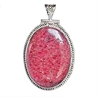 Rhodochrosite Handmade 925 Sterling Silver Pendant Costume Stylish Unique Fashion Crystal Delicate Jewelry Birthday For Her