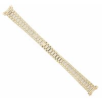 Ewatchparts LADY 18K YELLOW GOLD DIAMOND CENTER PRESIDENT WATCH BAND COMPATIBLE WITH ROLEX 26MM DATEJUST