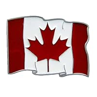 Canadian Flag Limited Edition of 5000 Colored Novelty Belt Buckle
