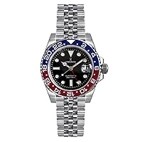 2020 New Cronos GMT Automatic Men Watches Bidirectional Bezel Sapphire 20 ATM Jubilee Bracelet BGW-9 Luminous Stainless Steel Business Wristwatch