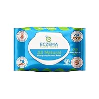 Eczema Flare Wipes® - All-Natural Fast Acting Eczema Relief, Anti-Itch, Reduces Inflammation & Protects Skin Barrier, Soothes & Prevents Future Flares, pH-Balancing, Convenient On-The-Go Solution 72ct