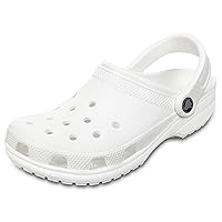 Crocs Unisex-Adult Classic Clog, White, Size 9 US Men / 11 US Women