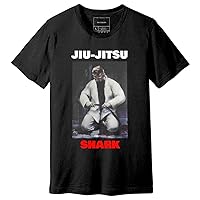 Jiu-Jitsu Shark T-Shirt 柔術 Martial Arts/Hand Painted BJJ Fighter Artwork Printed Tee