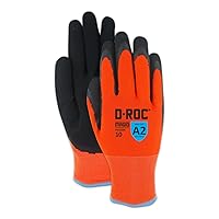 MAGID D-ROC ANSI A2 Thermal NitriX Grip Work Gloves, 1 Pairs, Size 12/3XL (HV250W)