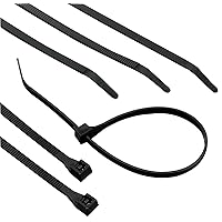 Gardner Bender 46-412UVB Heavy-Duty, DoubleLock, Cable Tie, 12 Inch., Tensile Strength, Wire / Cord Management Industrial and Household Use, Nylon Zip Tie, 100 Pk., UV Resistant Black