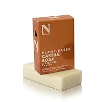 Dr. Natural Pure Castile Soap, Almond, 5 oz - Plant-Based - Made with Shea Butter - Rich in Coconut and Olive Oils - Paraben-Free, Sulfate-Free, Cruelty-Free - Moisturizing Soap