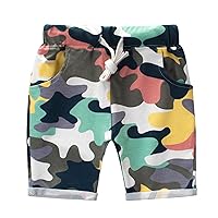 Toddler Athletic Shorts 4t Shorts Summer Cotton Casual Dinosaur Camouflage Short Active Pants with Baby Shorts