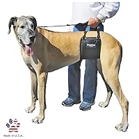 Dog Sling Hip Support Harness, Tall Female fits Tall, Lean Female Dogs Like Greyhounds or Great Danes. Padded Lifting Aid to Help Pets Up or Down Steps, in or Out of Vehicles. Made in USA