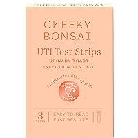 Cheeky Bonsai UTI Test Strips | 3 Tests - Accurately Detect Urinary Tract Infections, Same Test Doctors Use, Rapid Results in Two Minutes, Clinically Tested, Easy to Read Results