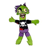 Zombie Dog Toy Funny Undead Body Parts Stuffed Chew Toy with Reattachable Limbs and Hidden Treat Compartments - Rip and Reveal Interactive Chew