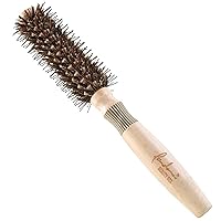 2853M Roll Brush, Nylon & Natural Hair, Pig Hair, Easy to Trap, W Flocked Hair, Curly Hair, Straight, Easy Stitching, Diameter 1.8 inches (45 mm), S Size, Go Shiny